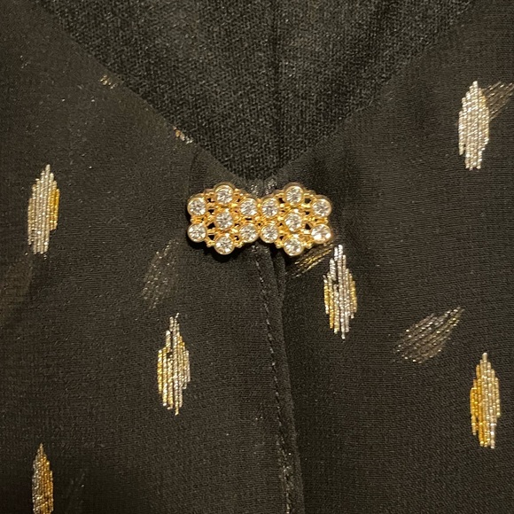 Black tiered party evening cocktail dress - Picture 5 of 5